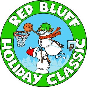 snowmen playing basketball, red bluff holiday classic